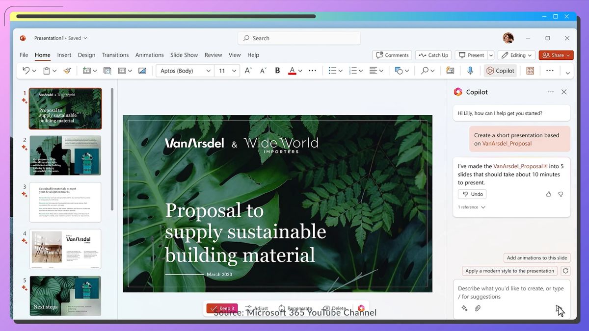 Slide được AI thiết kế